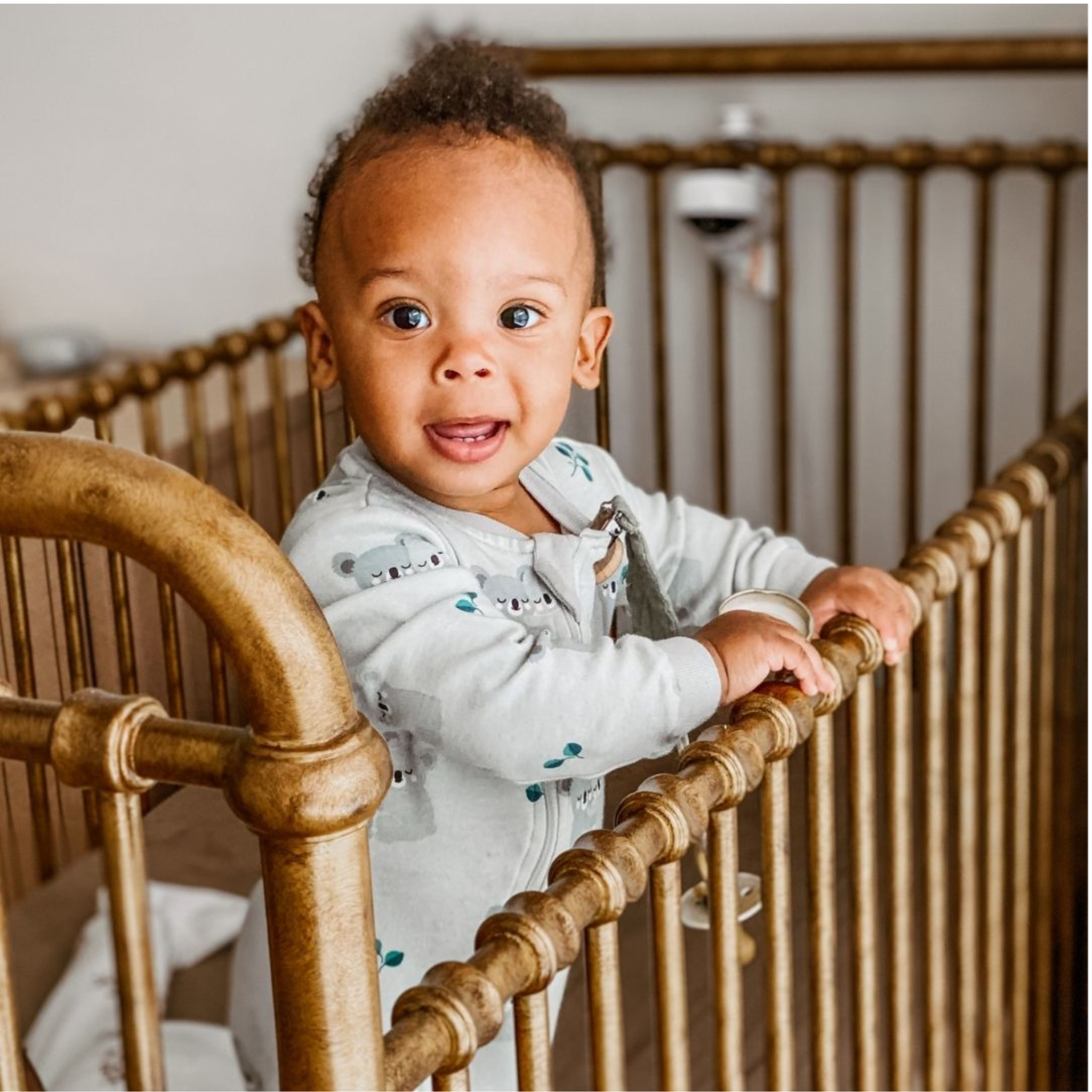 Koala-fied Cutie Organic Cotton Footed Baby Sleeper | ZippyJamz