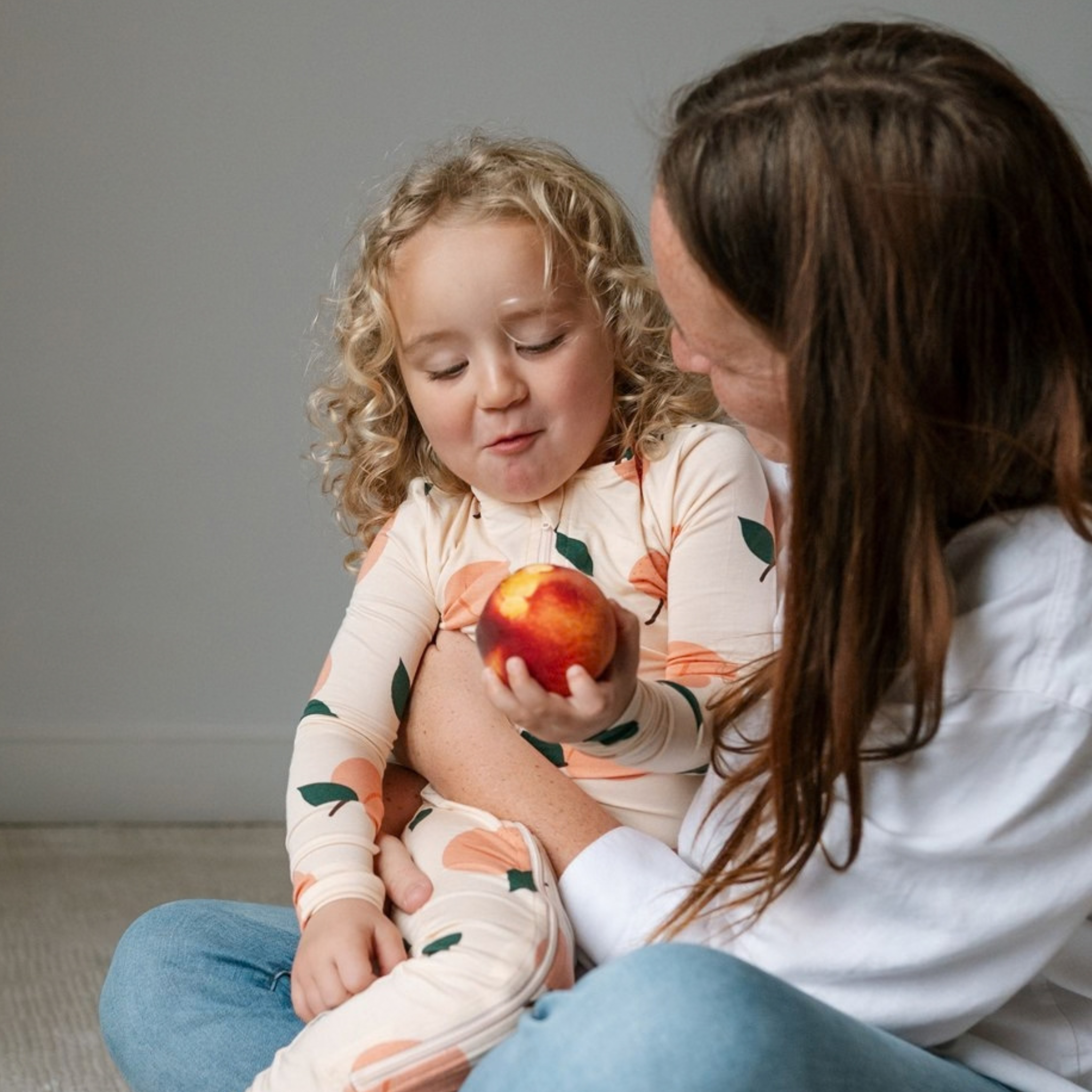 Peachy Keen Bamboo Footed Baby Pajamas | ZippyJamz