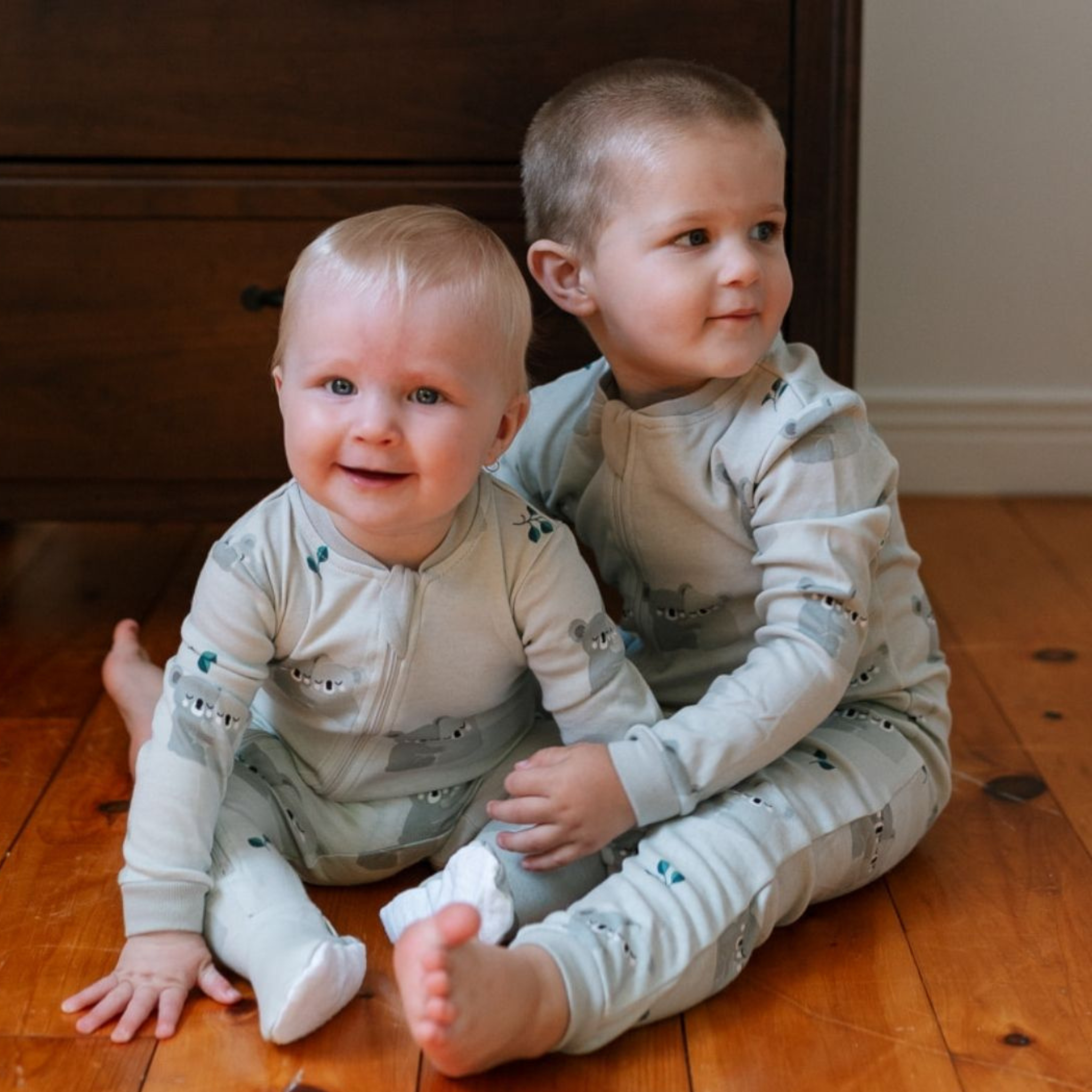 Koala-fied Cutie Organic Cotton Footed Baby Sleeper | ZippyJamz