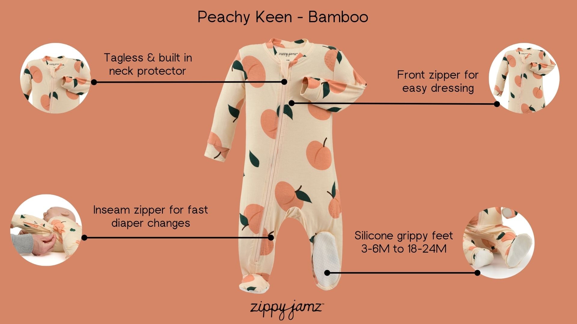Peachy Keen - Bamboo – ZippyJamz