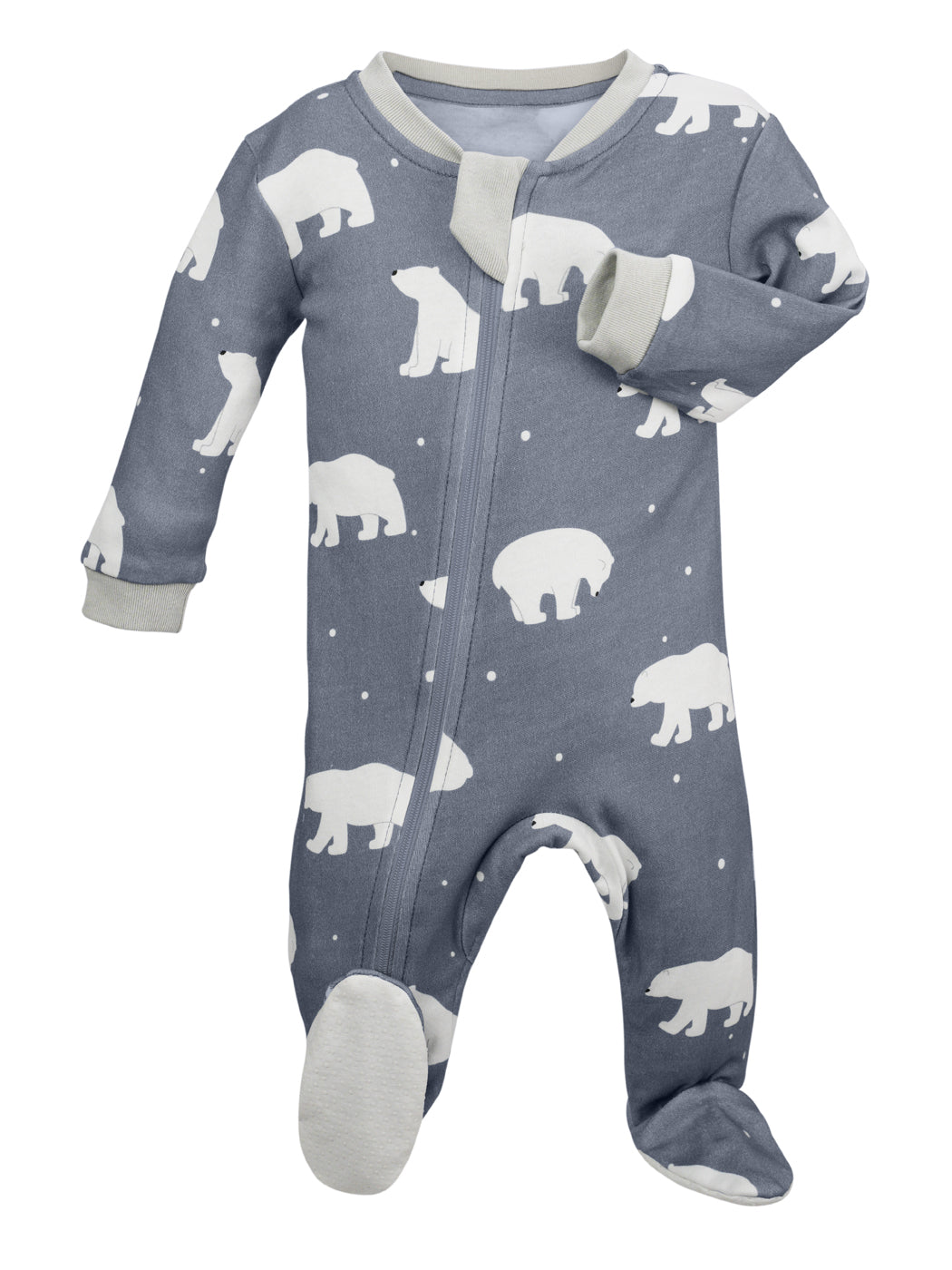 ZippyJamz Footed Coverall - Little Grizzle