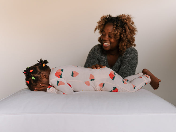ZippyJamz Footed Coverall - Strawberry Social main image 0