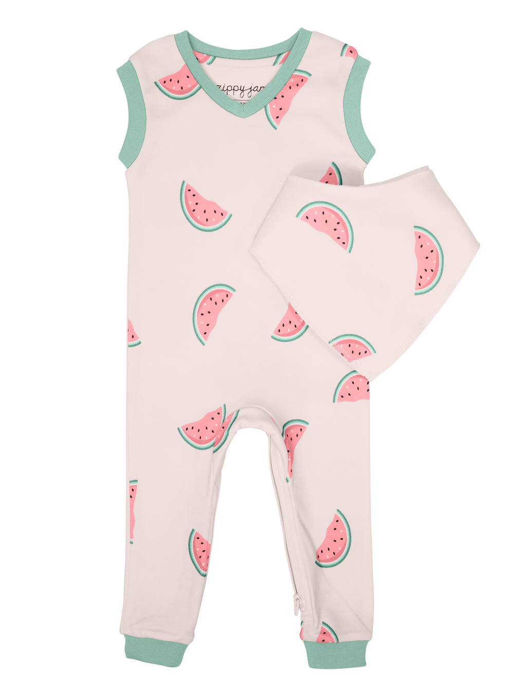 Watermelon Wiggles Romper Organic Cotton